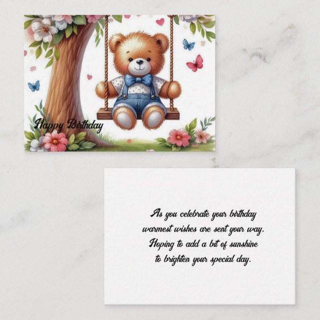 Flat Note Card (Front/Back)