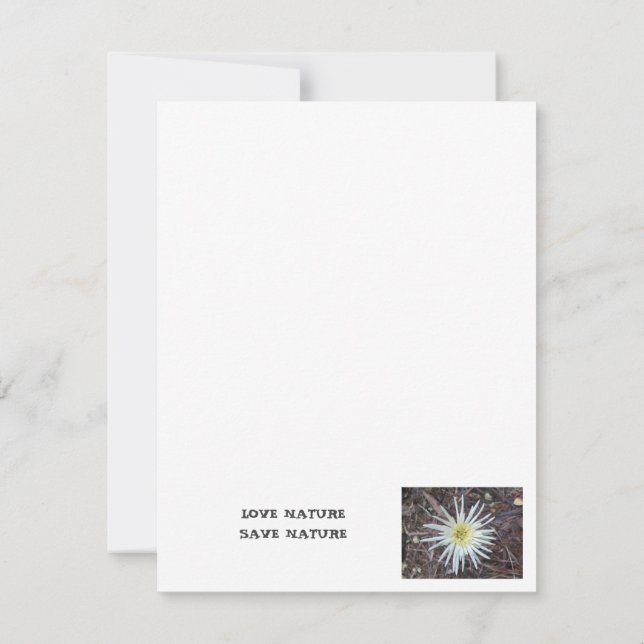 Flat Note Card (Back)