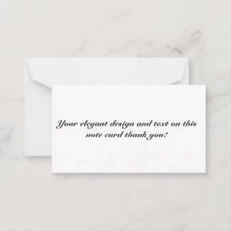 Flat Note Card