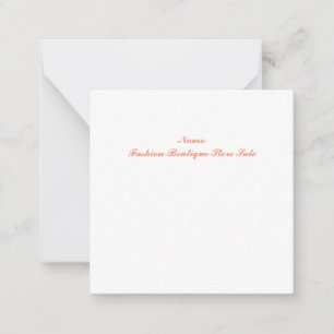 Flat Note Card