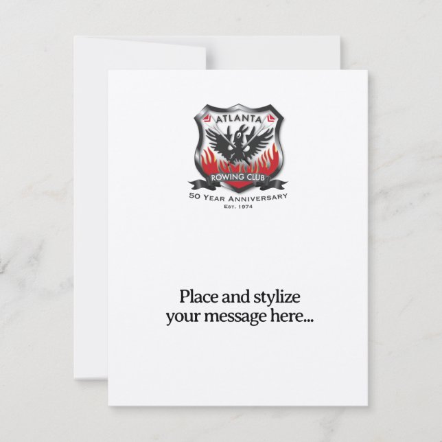 Flat Note Card/Envelope, 4.25" x 5.5" Laid, White Card (Front)