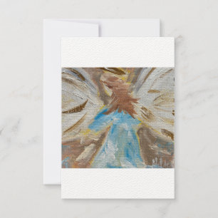 Flat Note Card Original art..angel