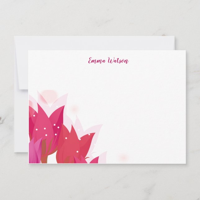 Flat Note Card-Tulips (Front)