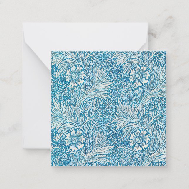 FLAT NOTE-CARD : WILLIAM MORRIS : MARIGOLD NOTE CARD (Front)
