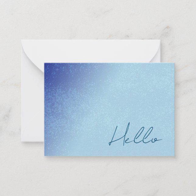 Flat Note Card with hearts (Front)