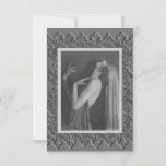  Flat Note card with Vintage Dancer