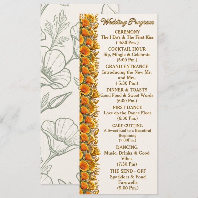 Flat Program (Front/Back)