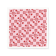 Flat Red Hearts Graphic Pattern Pink Birthday