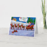 Flat Reindeer Holiday Card at Zazzle