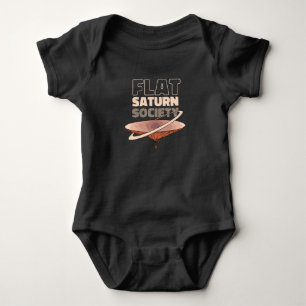 Flat Saturn Society - Science Design Baby Bodysuit