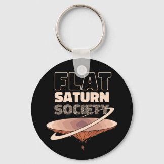 Flat Saturn Society - Science Design Keychain