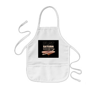 Flat Saturn Society Science Design Kids' Apron