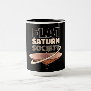 Flat Saturn Society - Science Design Mug