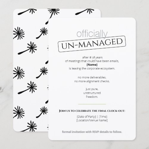 Flat Save The Date Card