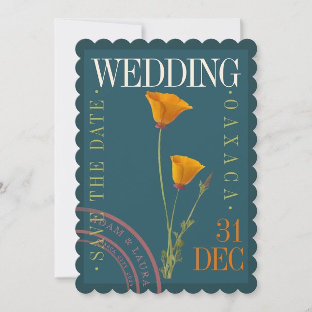 Flat Save The Date Card (Front)