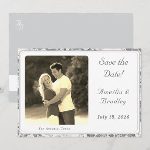 Flat Save The Date Card