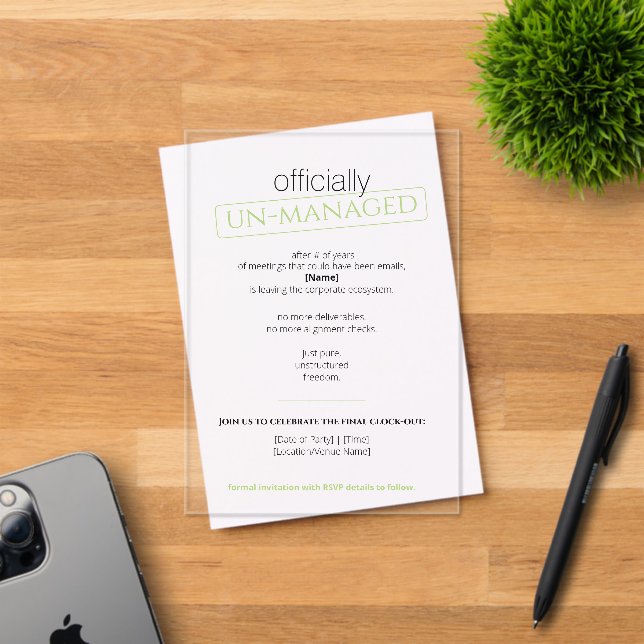 Flat Save The Date Card (Insitu (Invitation Card))