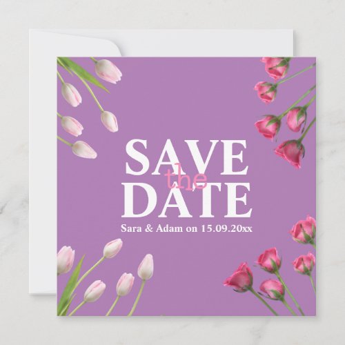 Flat Save The Date Card