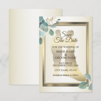 Flat Save The Date Card