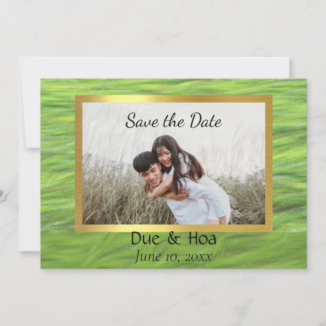 Flat Save The Date Card (Front)