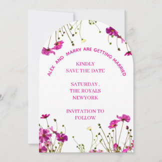 Flat Save The Date Card