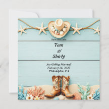 Flat Save The Date Card