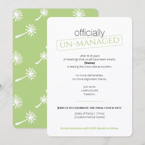 Flat Save The Date Card