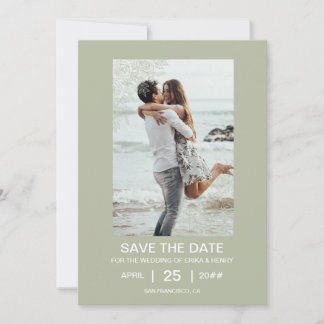 Flat Save The Date Card