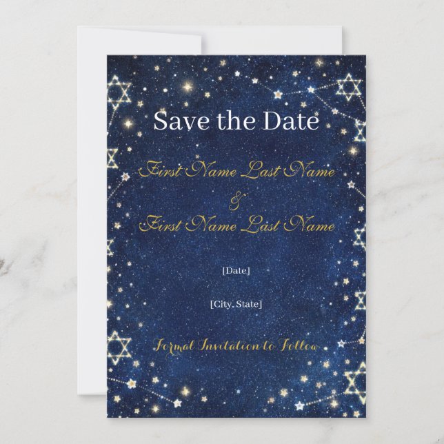 Flat Save The Date Card (Front)