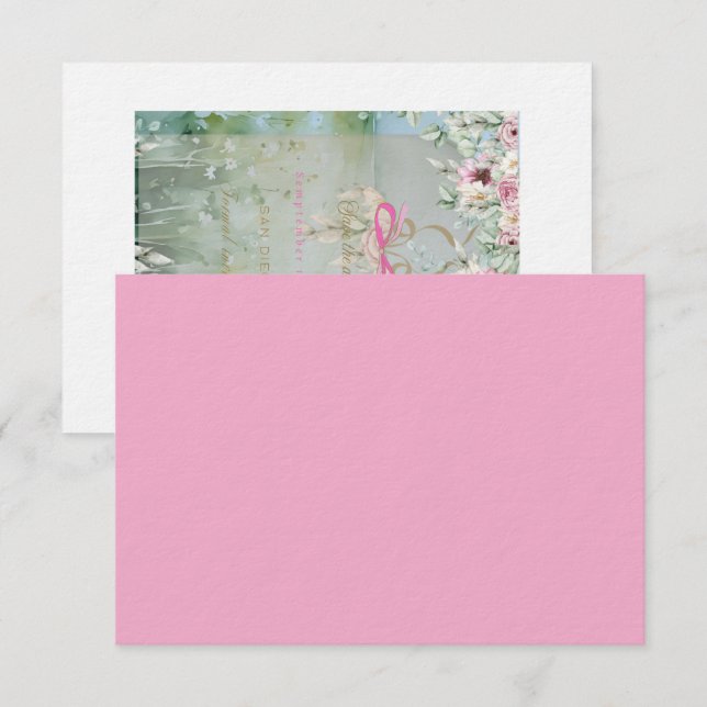 Flat save the date card (Front/Back)