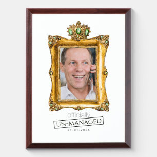 Flat Save The Date Card Award Plaque