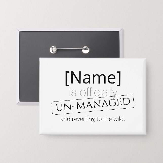 Flat Save The Date Card Button (Front/Back)