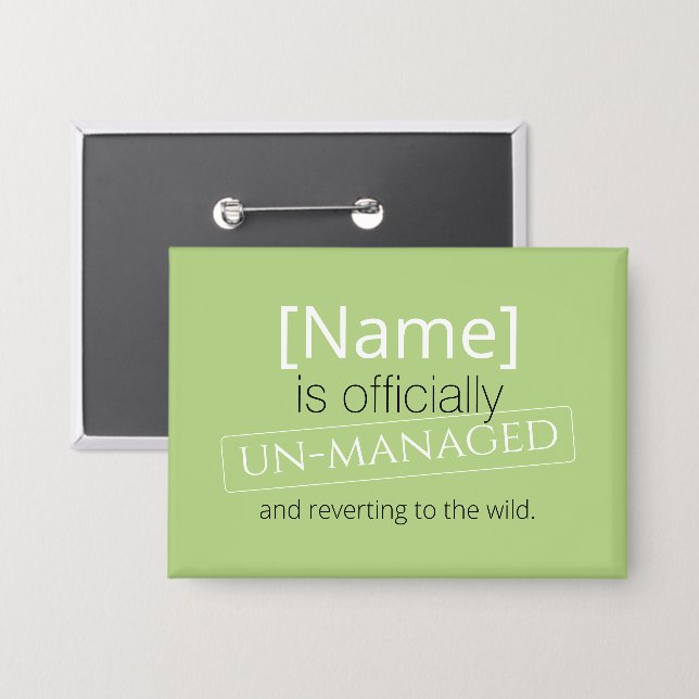 Flat Save The Date Card Button (Front/Back)
