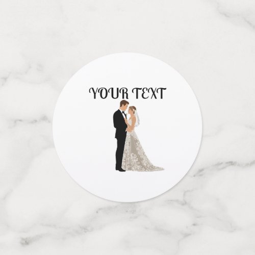 Flat Save The Date Card Confetti