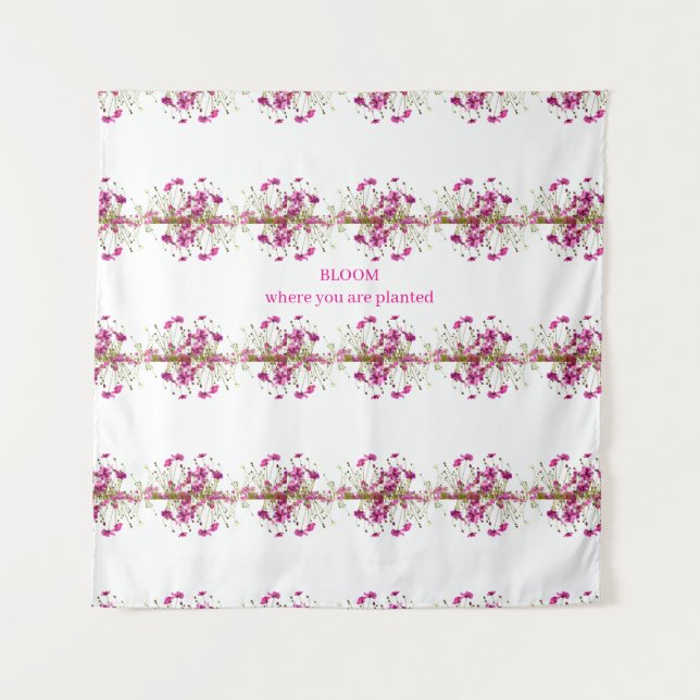 Flat Save The Date Card Tapestry (Front)