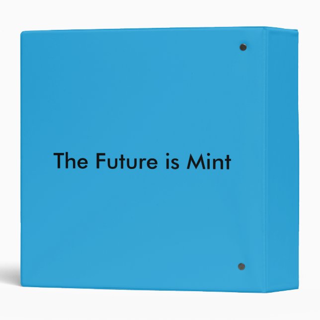 Flat Sky Blue Background for Web & Print 3 Ring Binder (Back/Spine)