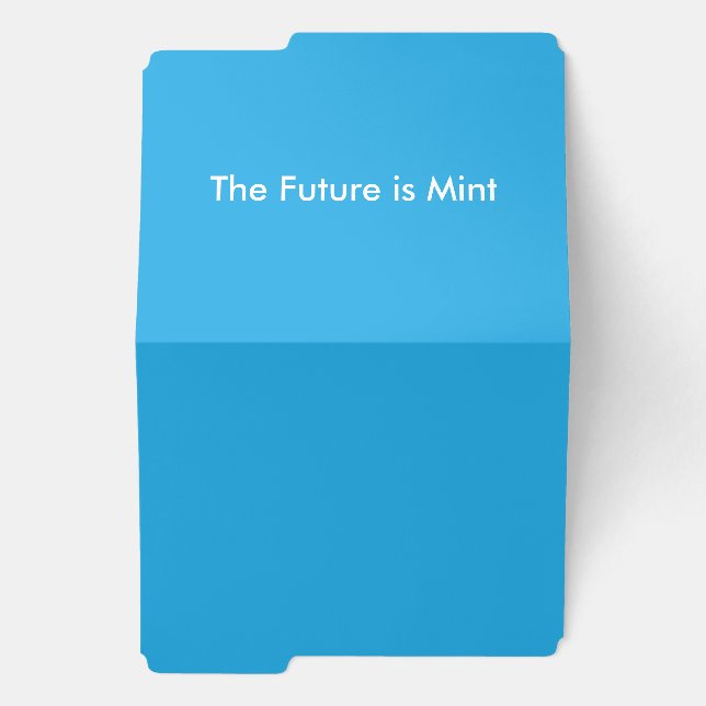 Flat Sky Blue Background for Web & Print File Folder (Outside Left)