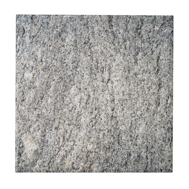 Flat surface of a gray granite stone tile (Front)