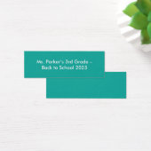Flat Teal Background – Back-to-School Texture (Desk)