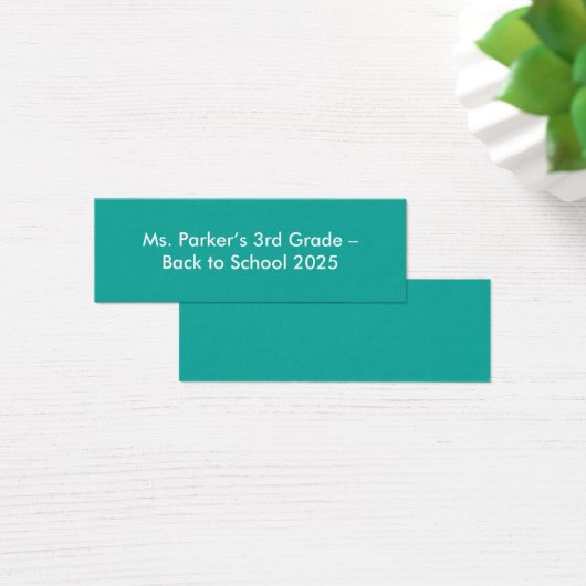 Flat Teal Background – Back-to-School Texture (Desk)