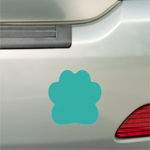 Flat Teal Background Texture Car Magnet