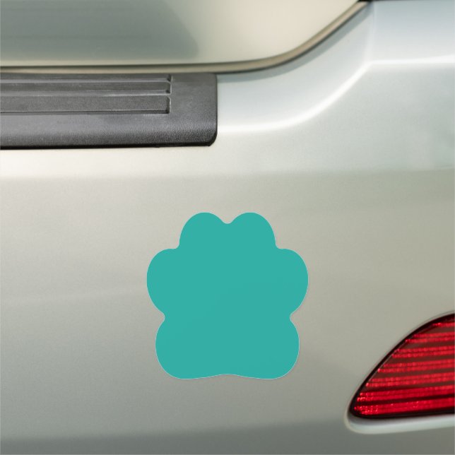 Flat Teal Background Texture  Car Magnet (In Situ)