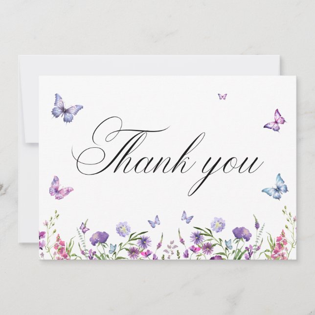 Flat Thank You Card (Front)