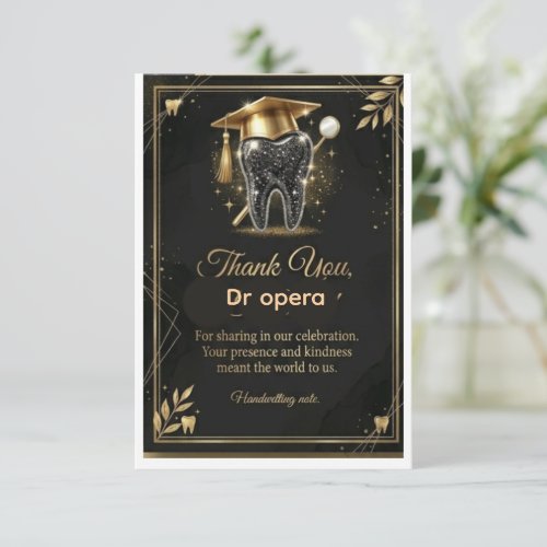 Flat Thank You Card