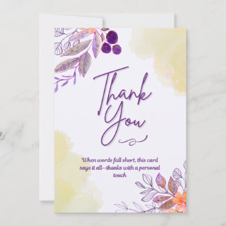 Flat Thank You Card