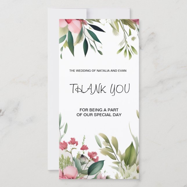 Flat Thank You Card (Front)
