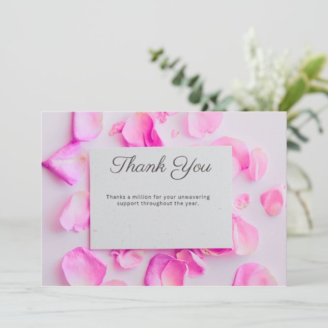 Flat Thank You Card (Standing Front)