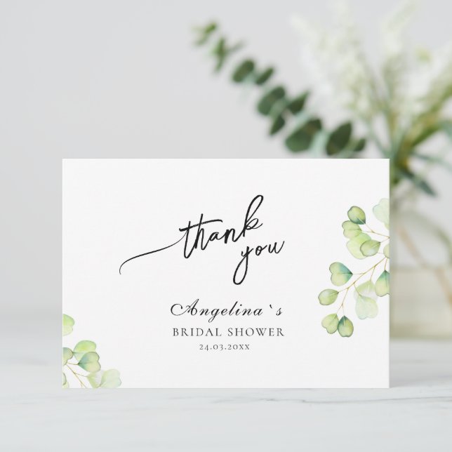 Flat Thank You Card (Standing Front)