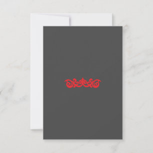 Flat Thank You Card