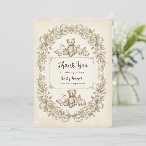 Flat Thank You Card